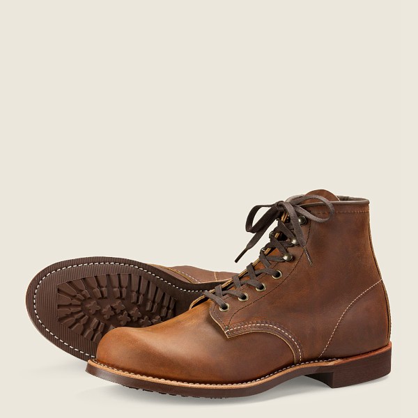 Red Wing Heritage Boots Brown - Mens Blacksmith - 6-inchr Rough & Tough Leather - 5369-GIKHF